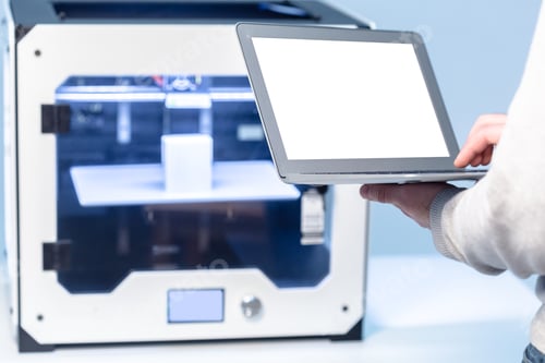 Preview: Designer Working With 3D Printer