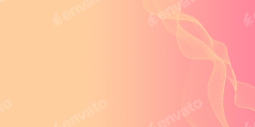 Preview: Digital Illustration of waves and particles. Curvy and swirly wireframe on pastel background.