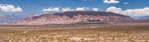 Preview: Colourful rocks at Cactus National Park (Parque Nacional Los Cardones), Cachi Valley, Calchaqui Vall