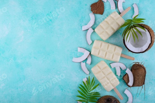 Preview: Healthy coconut ice cream popsicles