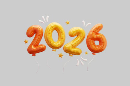 Preview: Happy New Year 2026 Balloons