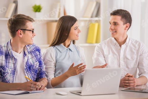 Teamwork and Collaboration at the Office Desk