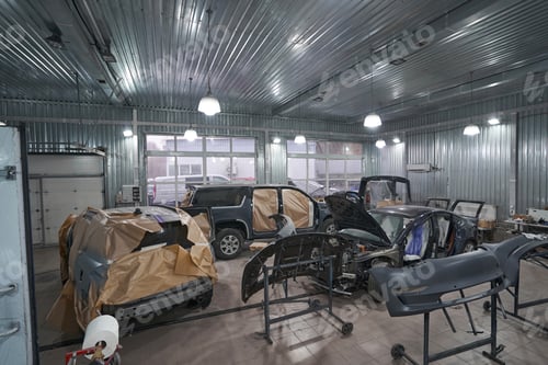 Preview: Machines and parts are indoors before painting