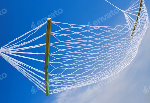 Preview: Summer relaxation in a white hammock