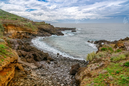 Preview: Rocky coastline along the Costa de El Sauzal, Tenerife, Spain