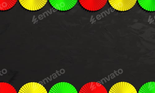 Preview: black history month red yellow orange green color mockup empty blank january february month black
