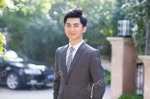 Preview: Portrait of young businessman