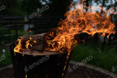 Preview: Burning fires outside