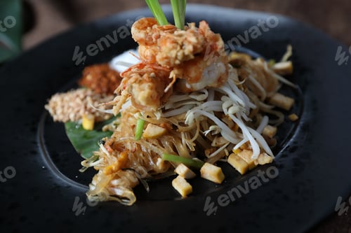 Preview: Thai Food Pad Thai Local Food Fried Noodle With Shrimp