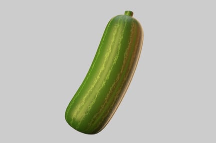 Preview: Smooth green zucchini squash vegetable