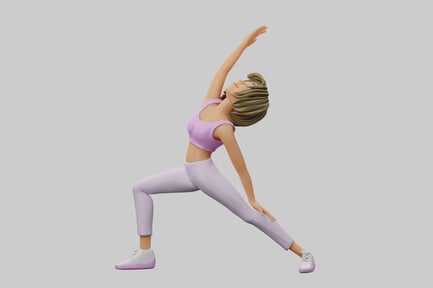 Preview: Yoga pose girl in sportswear
