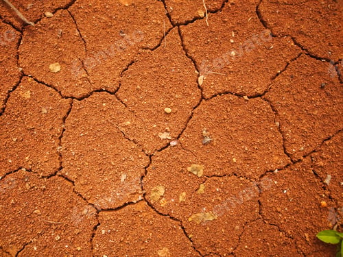 Preview: top view cracked ground abstract background