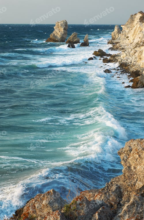 Preview: blue sea storming