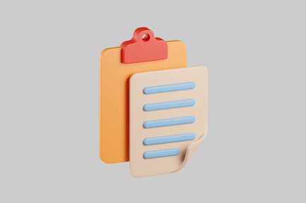 Preview: Orange Clipboard with To-Do List