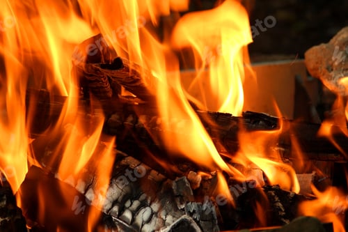 Preview: Fire. Burning fire on coals.