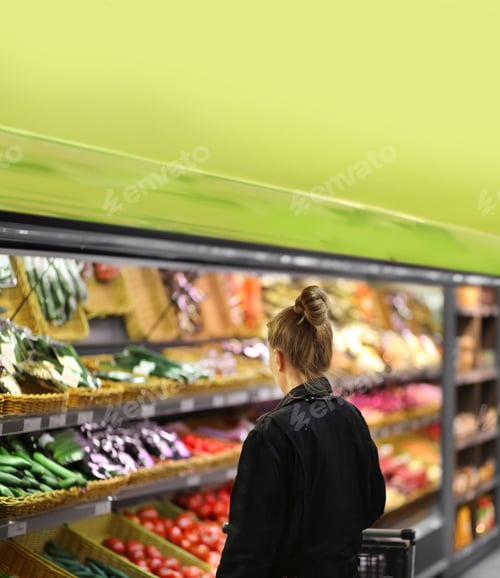 Preview: Woman Buying Vegetables At The Market