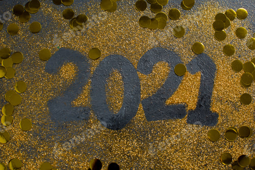 Preview: 2021 Golden Digit, New Year Concept