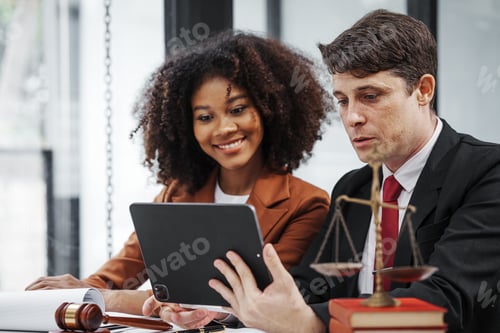 Preview: Law firm jobs, lawyer specialist, Business and Bankruptcy Lawyer discussing talking at meeting