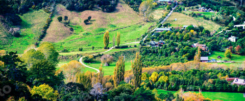 Preview: Houses in the New Zealand Countryside, Nelson, South Island, New Zealand