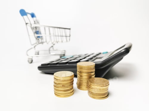 Preview: Shopping and money concept.