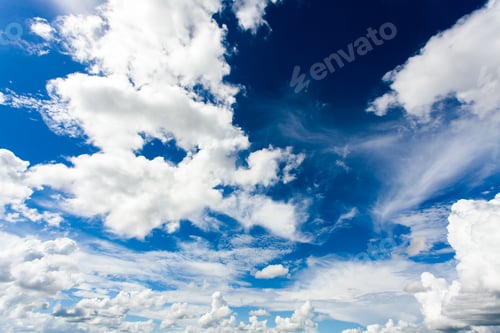 Preview: colorful dramatic sky with cloud at sunset.