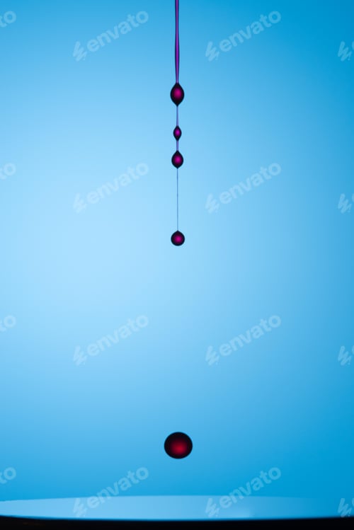 Preview: Splash of colorful liquid with high speed flash