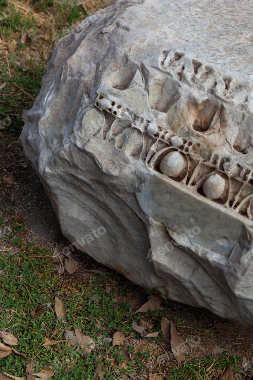 Preview: Close up of a piece of ancient history in Italy