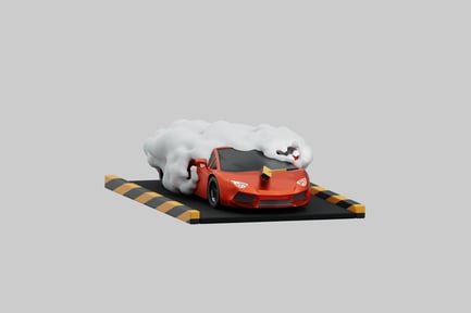 Preview: Snow covered sports car