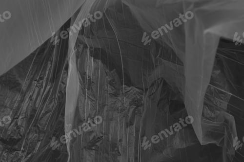 Preview: crumpled plastic bag cellophane texture background