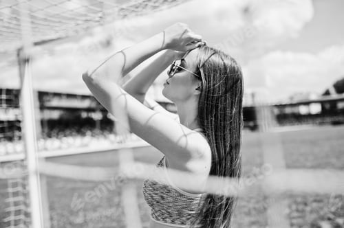 Preview: Fitness sporty girl in sportswear