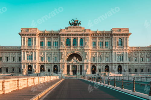 Preview: Supreme Court of Cassation building facade in Rome Italy