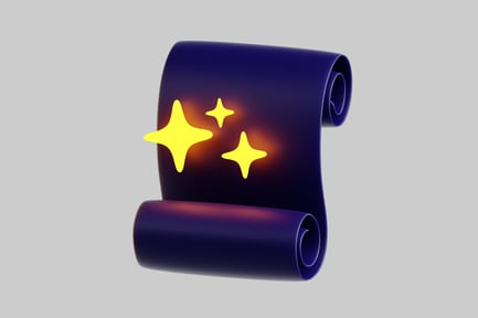 Preview: Scroll with stars and magic