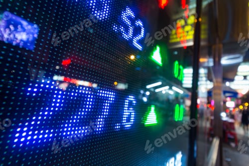 Preview: Stock market price display abstract