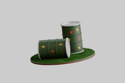 Preview: Paintball field barrel barriers set