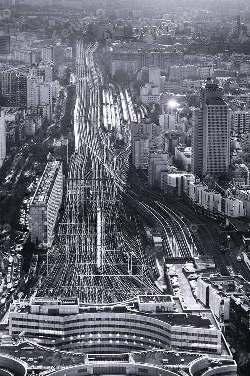Preview: above view over terminus railways