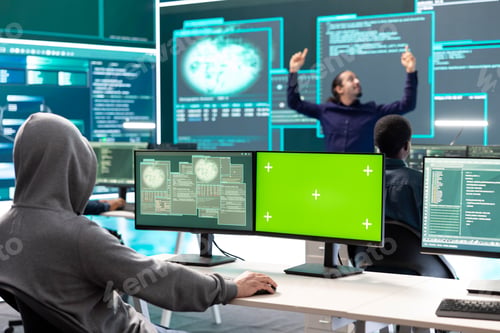 Preview: Professional team of governmental hackers conducting cyber surveillance