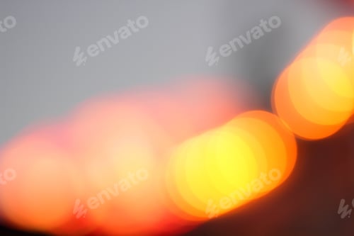 Preview: Blue, Red, Yellow, Blue, White Blurred Festive Bokeh Background With Stars For Christmas