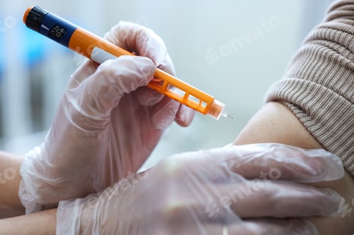 Preview: the doctor injects the vaccine to the patient, vaccination against the virus,