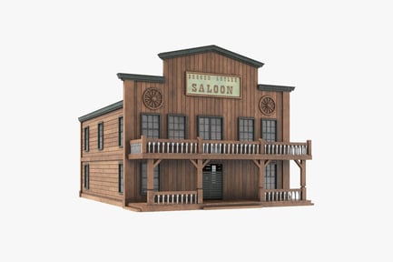 Preview: The Broken Antler Saloon - Western Style