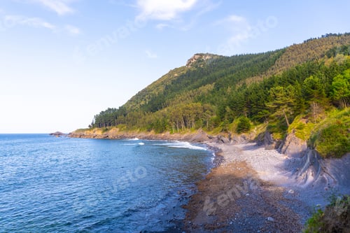 Preview: Ogeia beach in the municipality of Ispaster near Lekeitio, Bay of Biscay