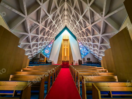 Preview: The Olafsvikurkirkja Lutheran church and bell tower in Olafsvik, Iceland