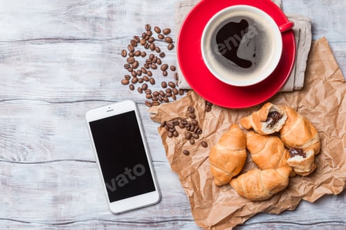 Preview: Fresh croissants and coffee