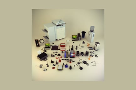 Preview: Office supplies arrangement