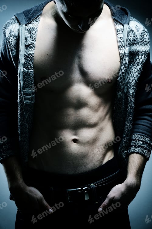 Preview: Young Sexy Muscular Man Posing