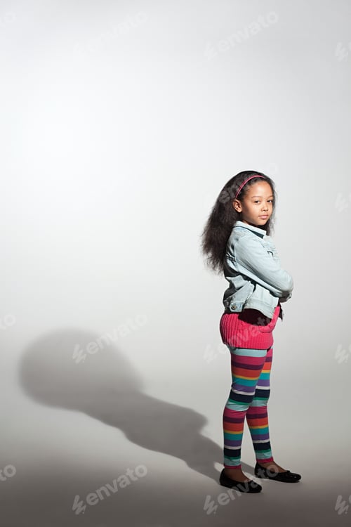 Preview: Portrait of a girl with shadow