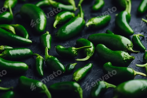 Preview: Jalapeno Peppers on Concrete Backdrop