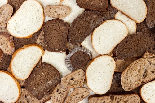 Preview: Sliced white and brown loaf of bread