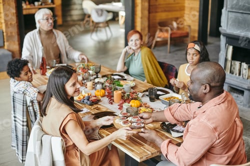 Preview: Family having dinner