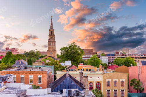 Preview: Charleston, South Carolina, USA Skyline