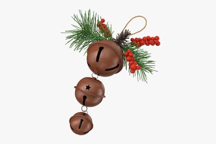 Preview: Holiday Bells with Pine and Berries